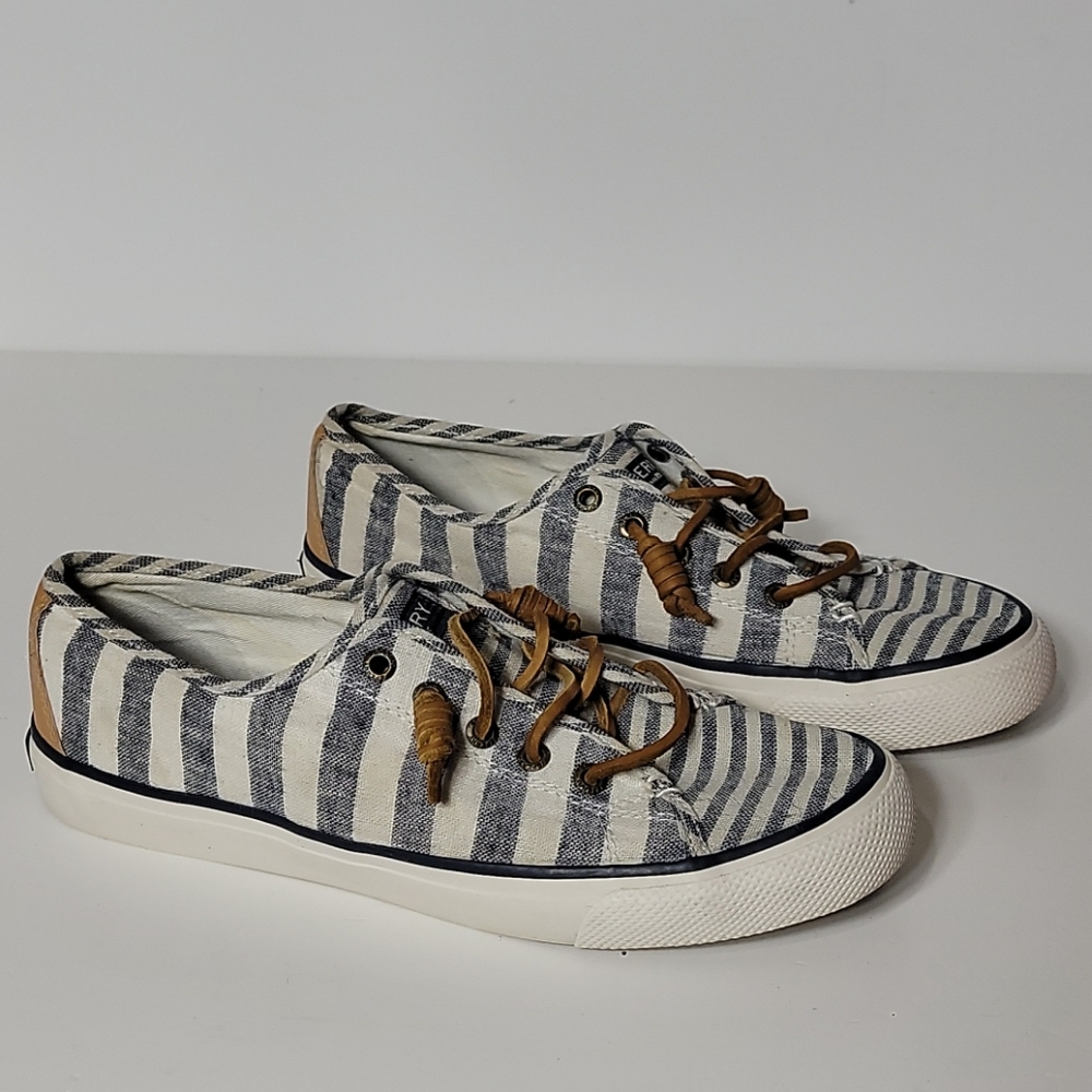 Sperry Seacoast Striped,  Laced Sneakers